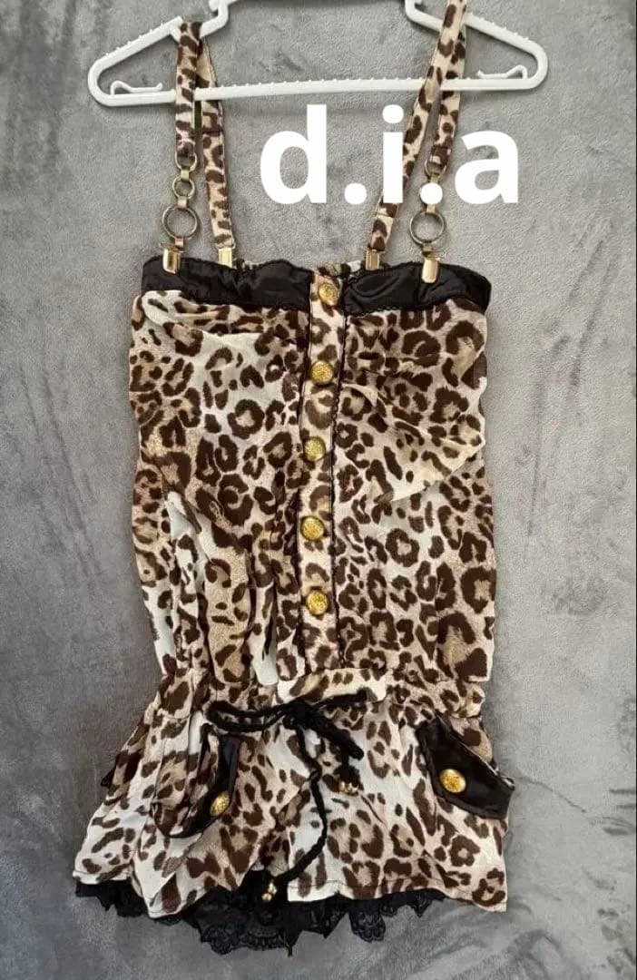 超希少‼️ d.i.a ヒョウ柄キャミワンピース ショーパン y2k ギャル