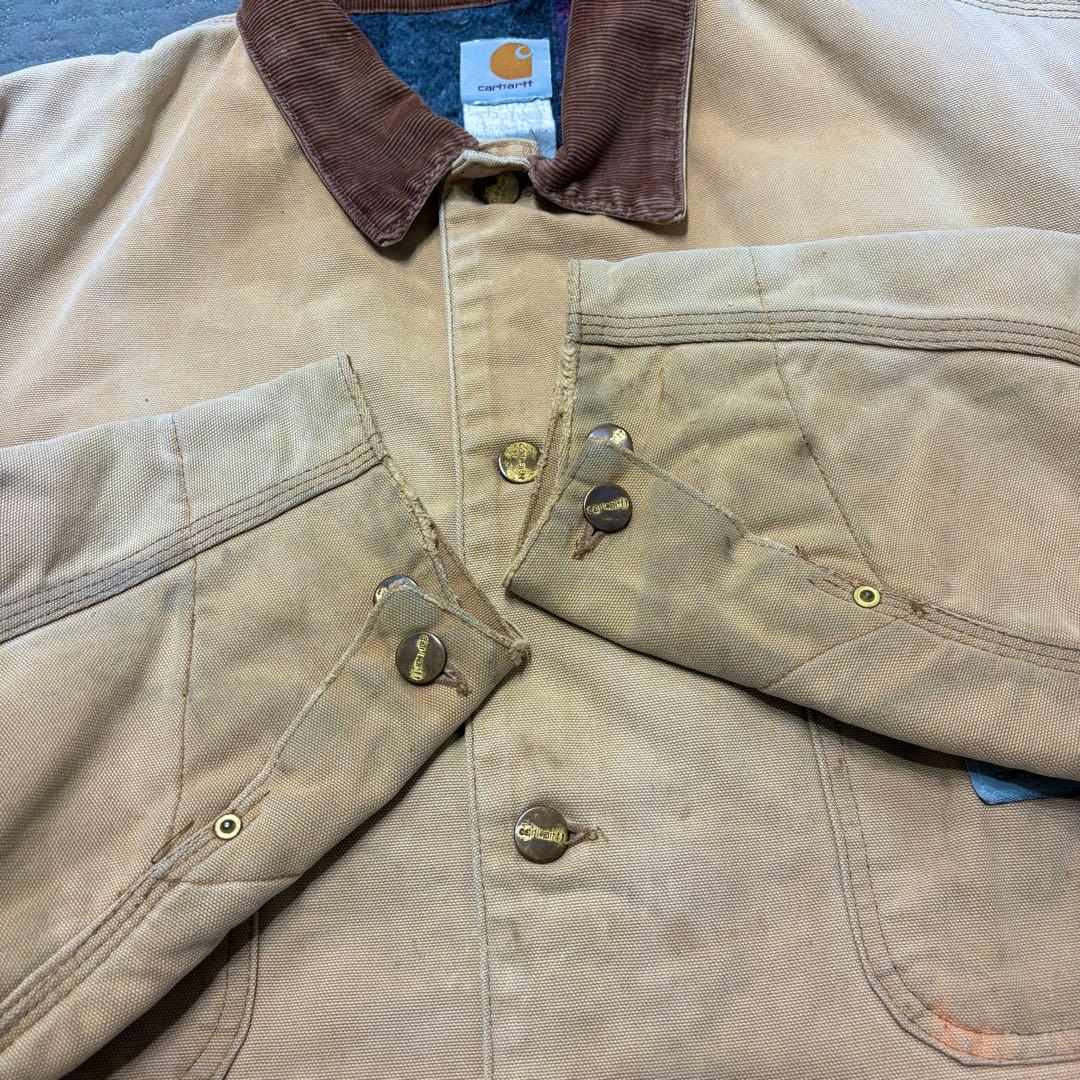 80s カーハート ダックカバーオール USA製 星タグ 雰囲気系 ブランケット