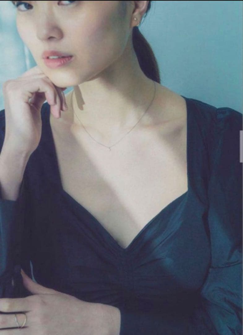 ete PT900/850ダイヤモンド ネックレス ブライト 0.06ct