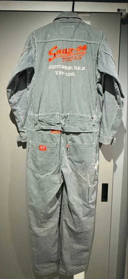 [最終値下げ] Snap-on ヒッコリー オーバーオール ツナギ Lサイズ