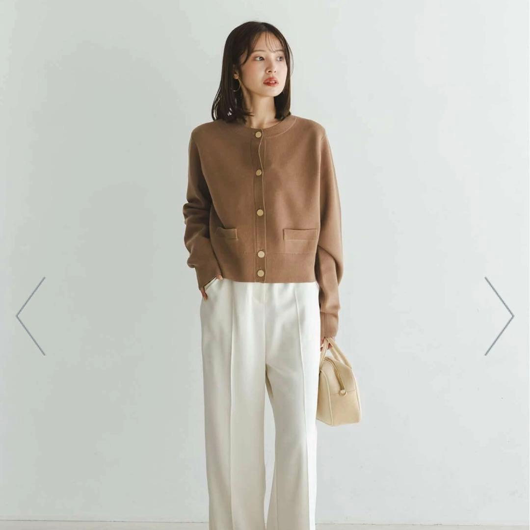 NOBLE ダブル編みショートカーデ