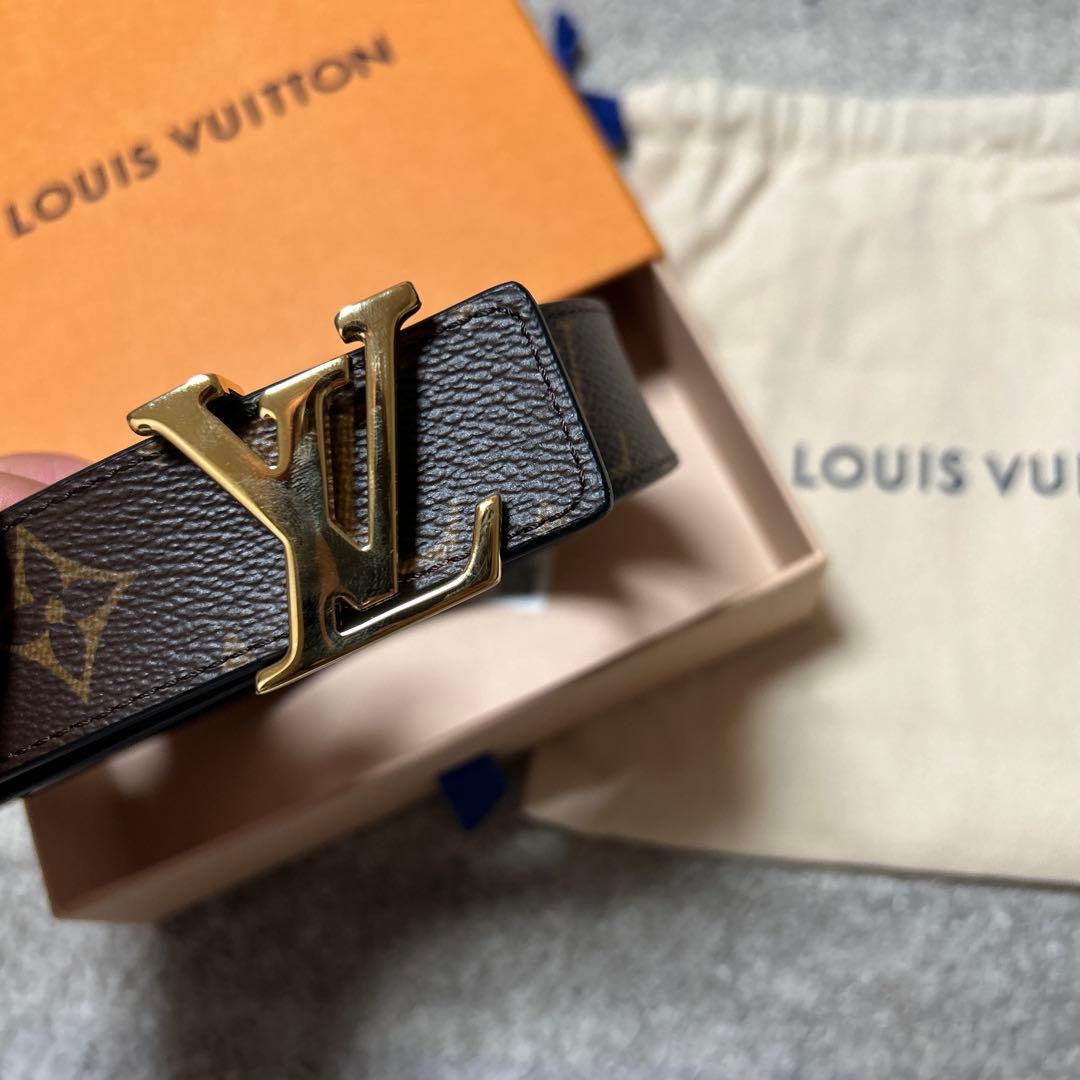 ルイヴィトン モノグラム サンチュール ブラウン LV ゴールド　ベルト