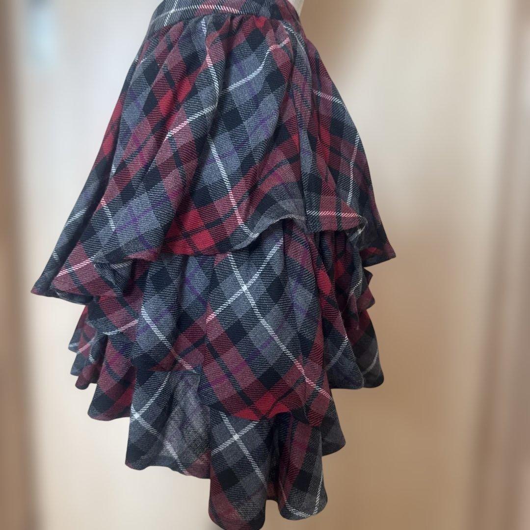 美品 VIVIENNE WESTWOOD チェック柄フレアスカート