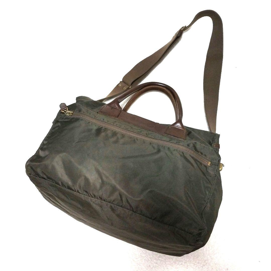 【美品】Felisi フェリージ P4 ナイロン×本革 2way ボストンバッグ