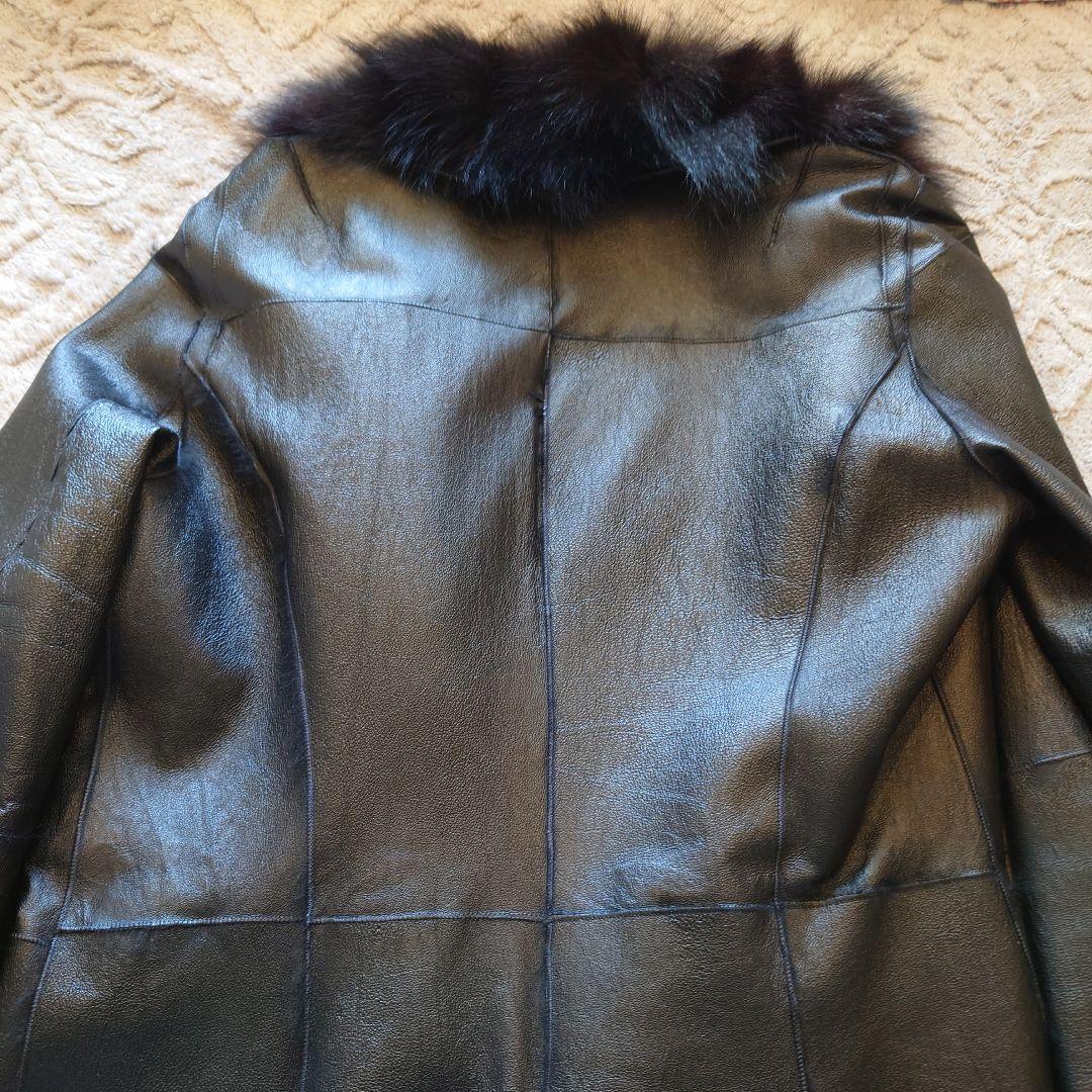 Y*5様 良品　Ines et Marechal リアルファーコート　ブラック