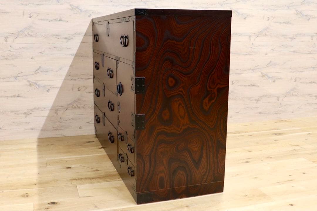 GMHN362○青木産業 江戸 整理箪笥 時代箪笥 チェスト 整理タンス 和家具