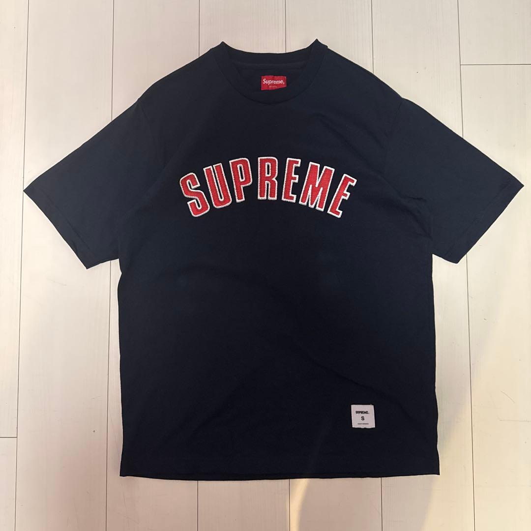 美品♡Supreme Tシャツ NewJeansハニ着用 ネイビー S