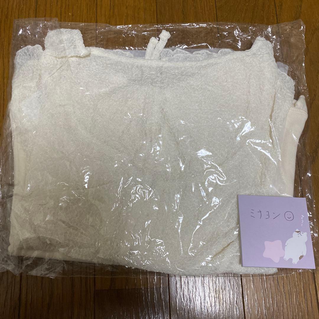 ANDMARY Claire set tops ivory アンドマリー　白