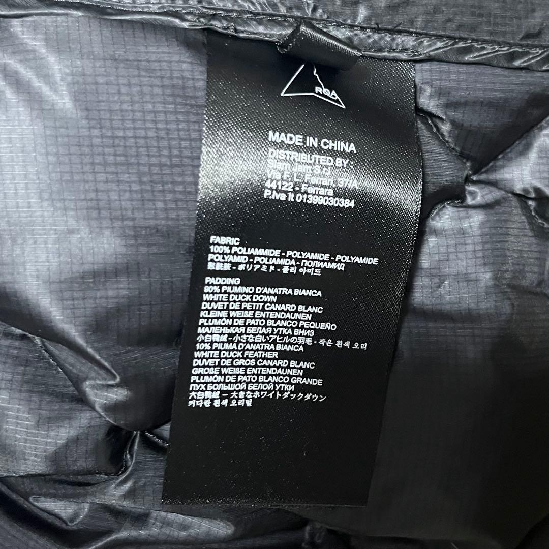 ROA hiking light down jacket black Sサイズ