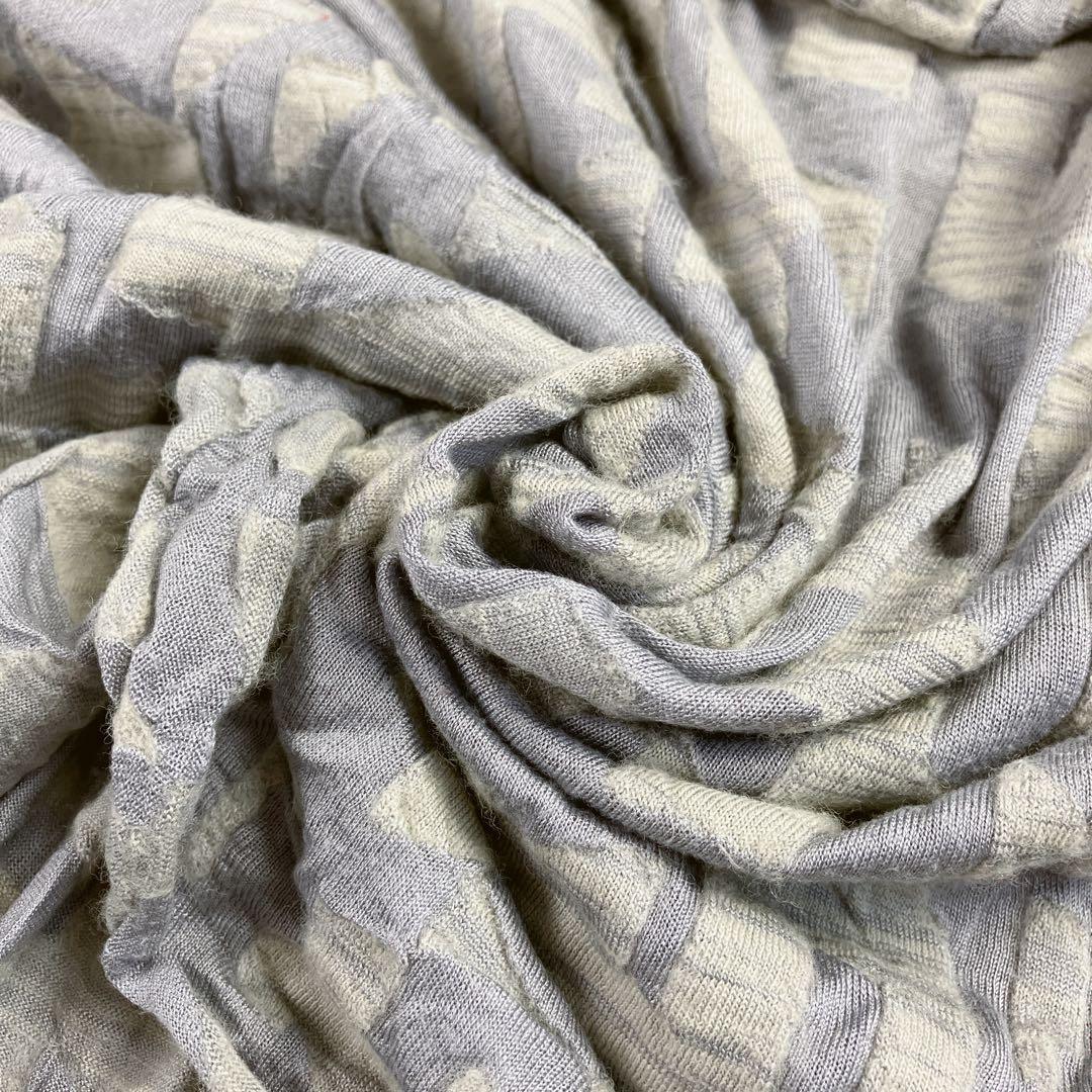 Jurgen Lehl ヨーガンレール 総柄シルクウールハイネックプルオーバー