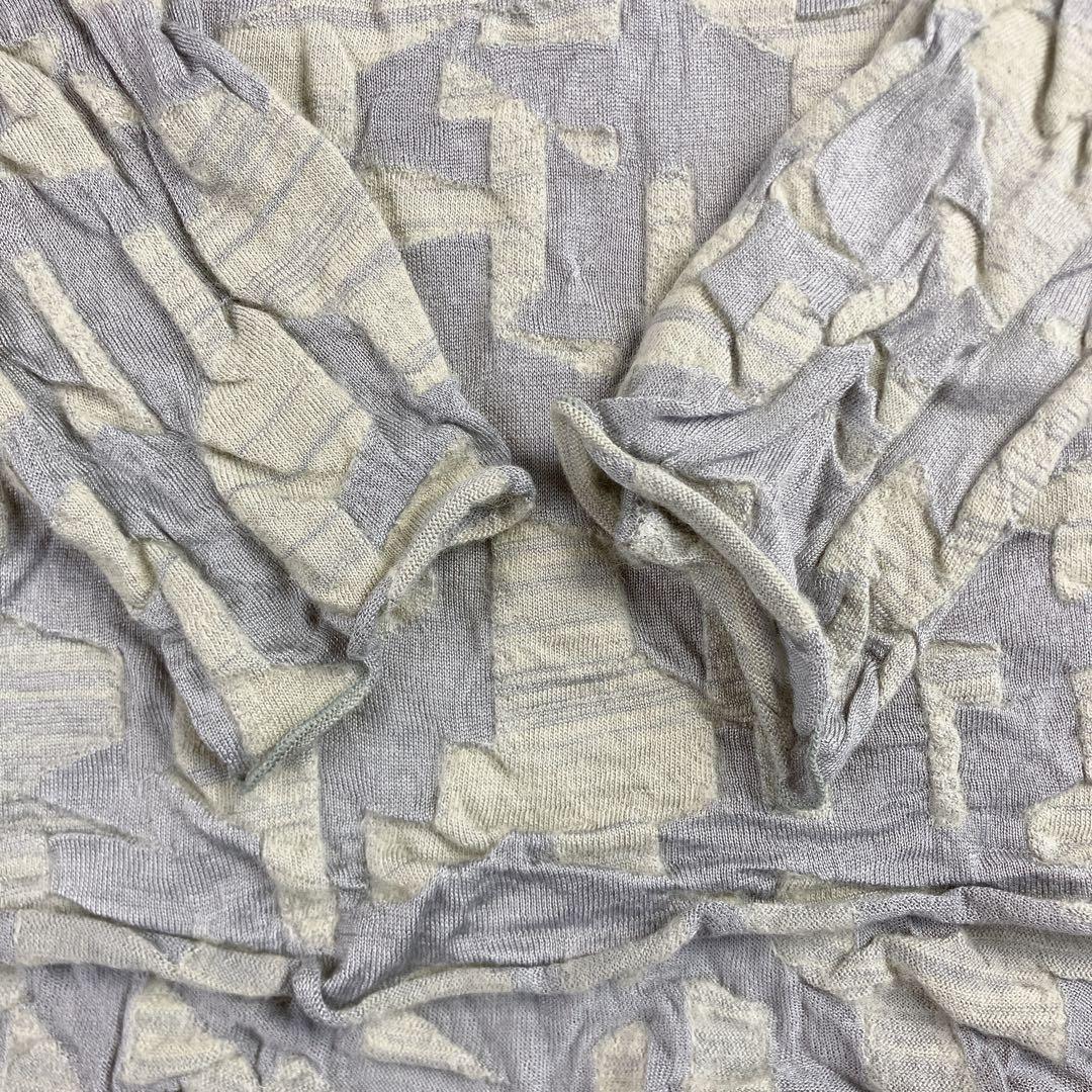 Jurgen Lehl ヨーガンレール 総柄シルクウールハイネックプルオーバー