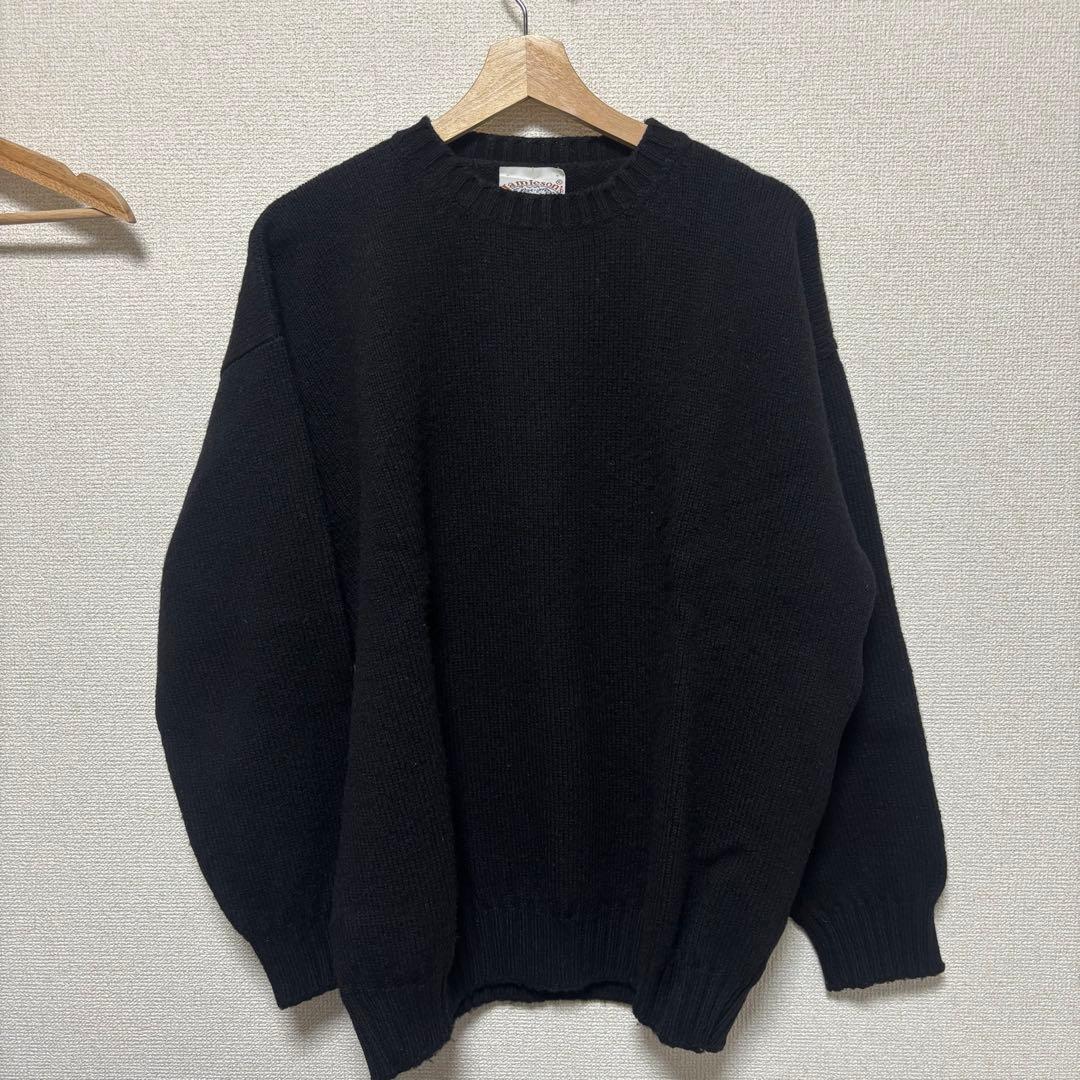 Jamieson's ブラック セーター　ジャミーソンズ