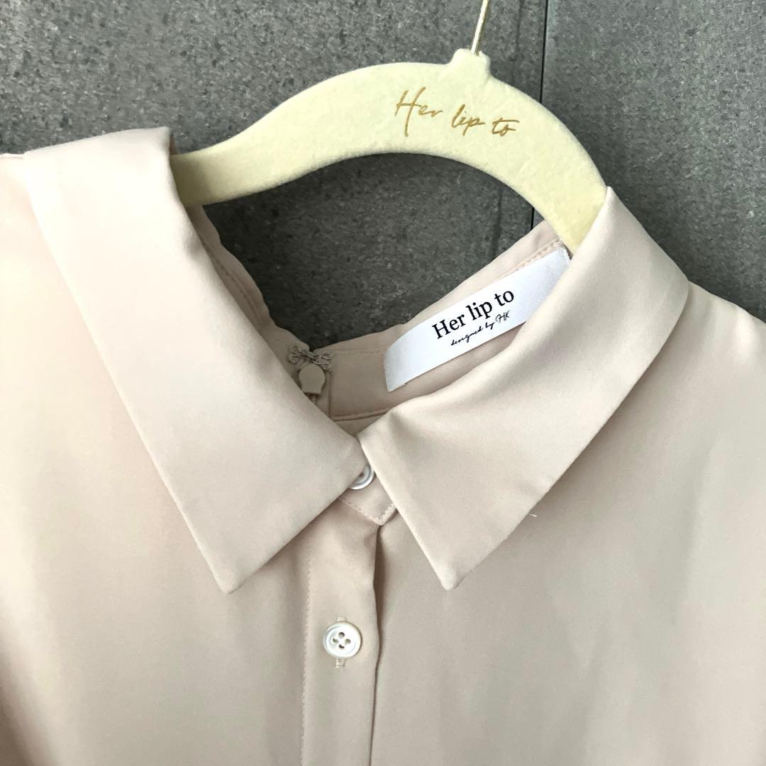 【美品】Her rip to ワンピース(ベージュピンク・M)