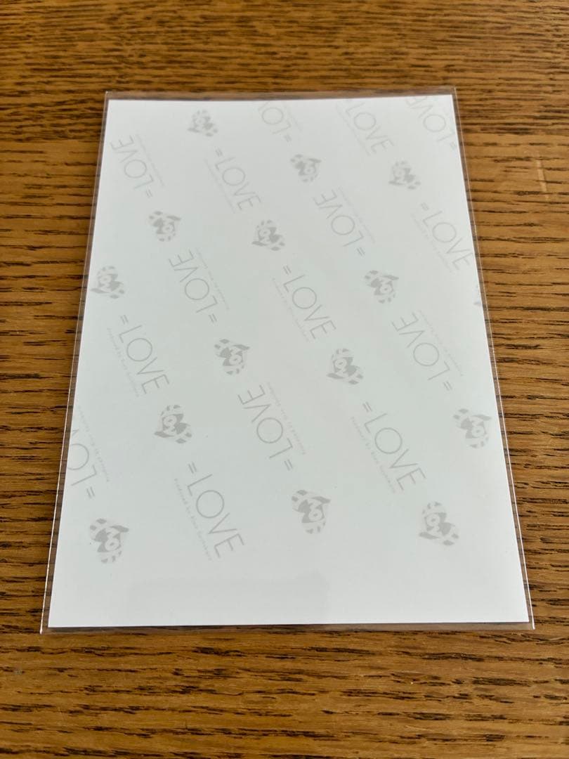 =LOVE 髙松瞳 直筆 生写真 モーリーファンタジーコラボ③ チュウ