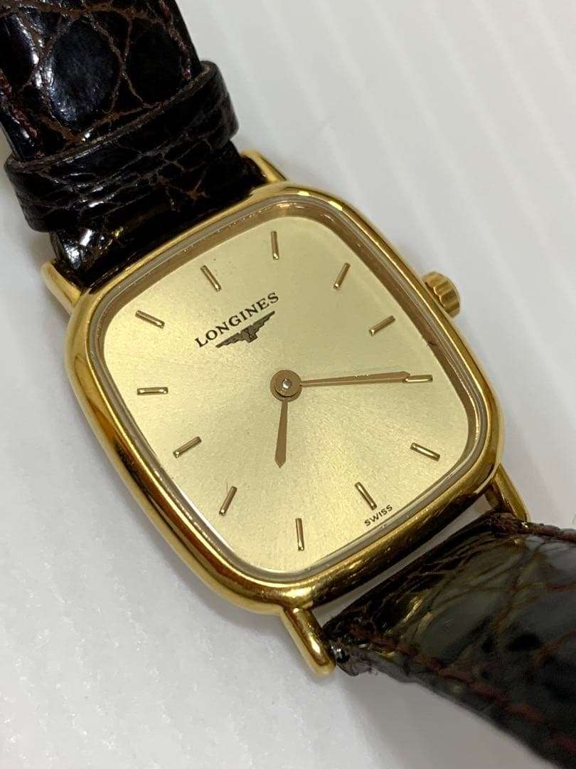 ロンジン LONGINES ゴールドカラー アナログ レディース腕時計 ジャンク