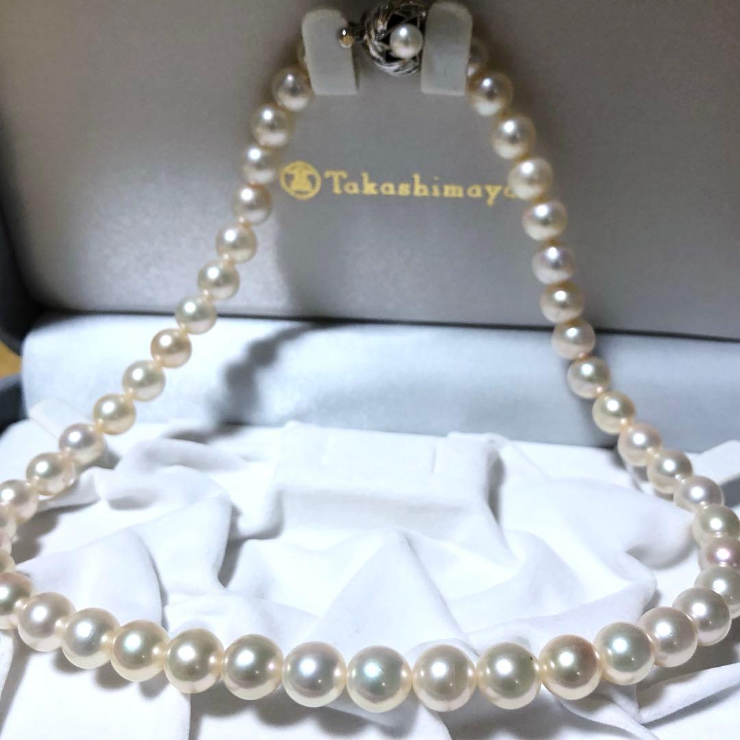 【高島屋】極美✨超大珠⭐︎ あこや真珠　本真珠ネックレス　アコヤパール