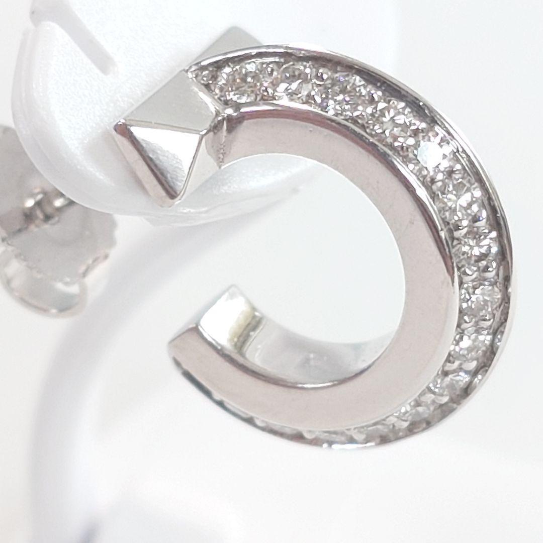 【美品】ティファニー K18WG T ワン フープ ピアス 片耳用 6625