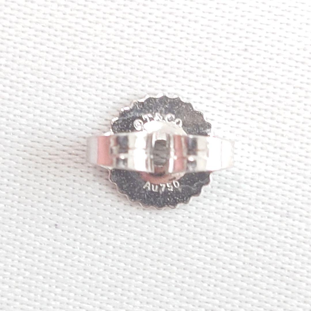 【美品】ティファニー K18WG T ワン フープ ピアス 片耳用 6625