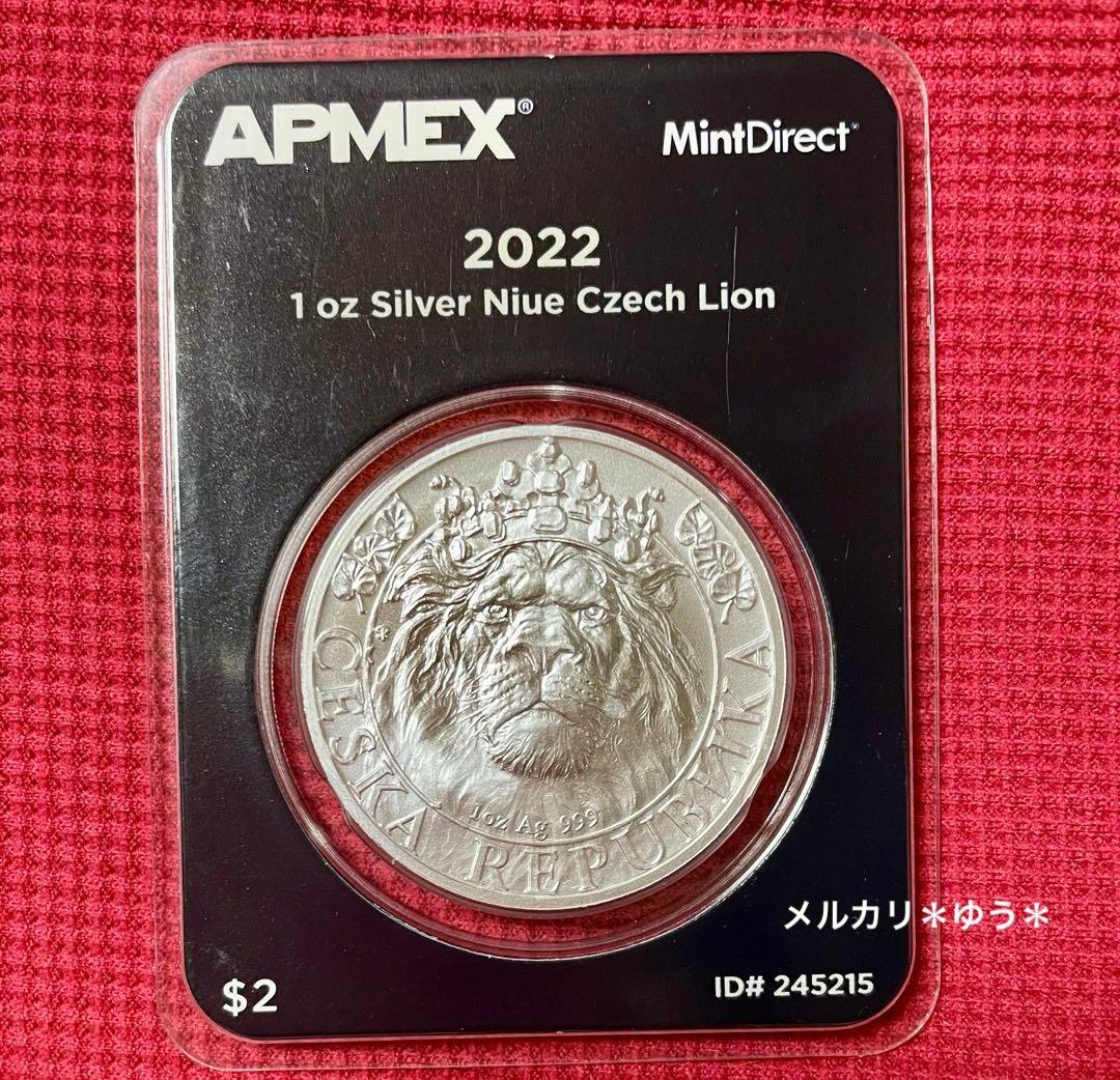 2022年 チェコ　ライオン銀貨　1オンス　純銀