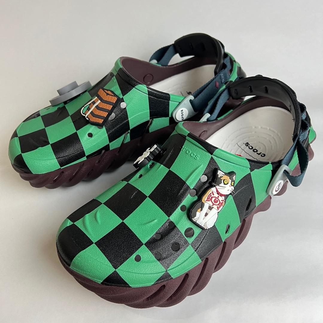 新品未使用品 鬼滅の刃コラボクロックスエコー 炭次郎モデル 27cm