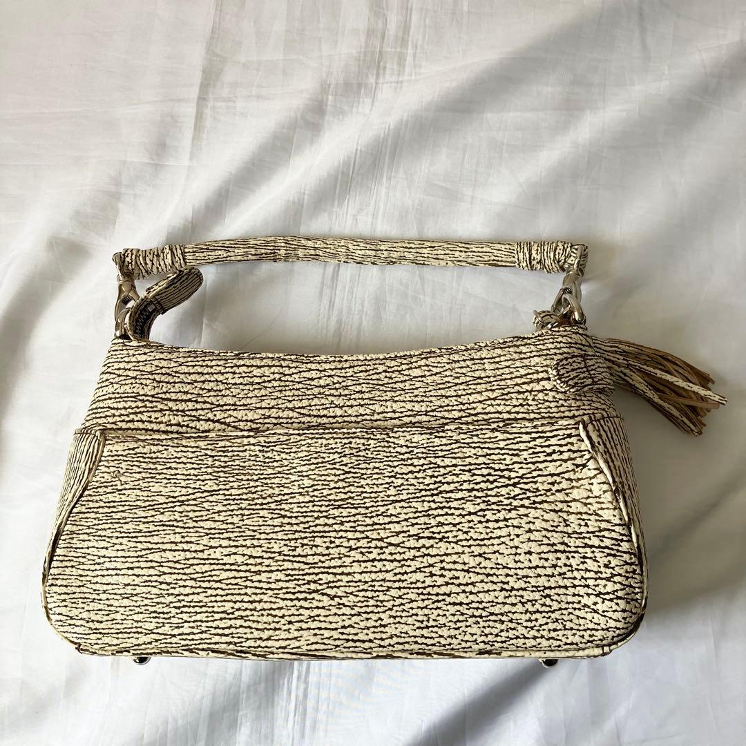 【美品】JRA ラクジュ　バッグ　ショルダー　ハンド　2way シャークレザー革