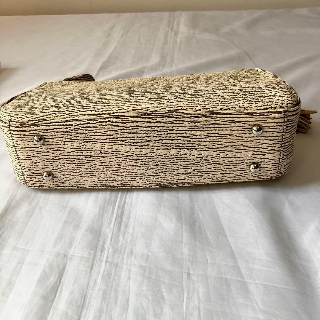 【美品】JRA ラクジュ　バッグ　ショルダー　ハンド　2way シャークレザー革