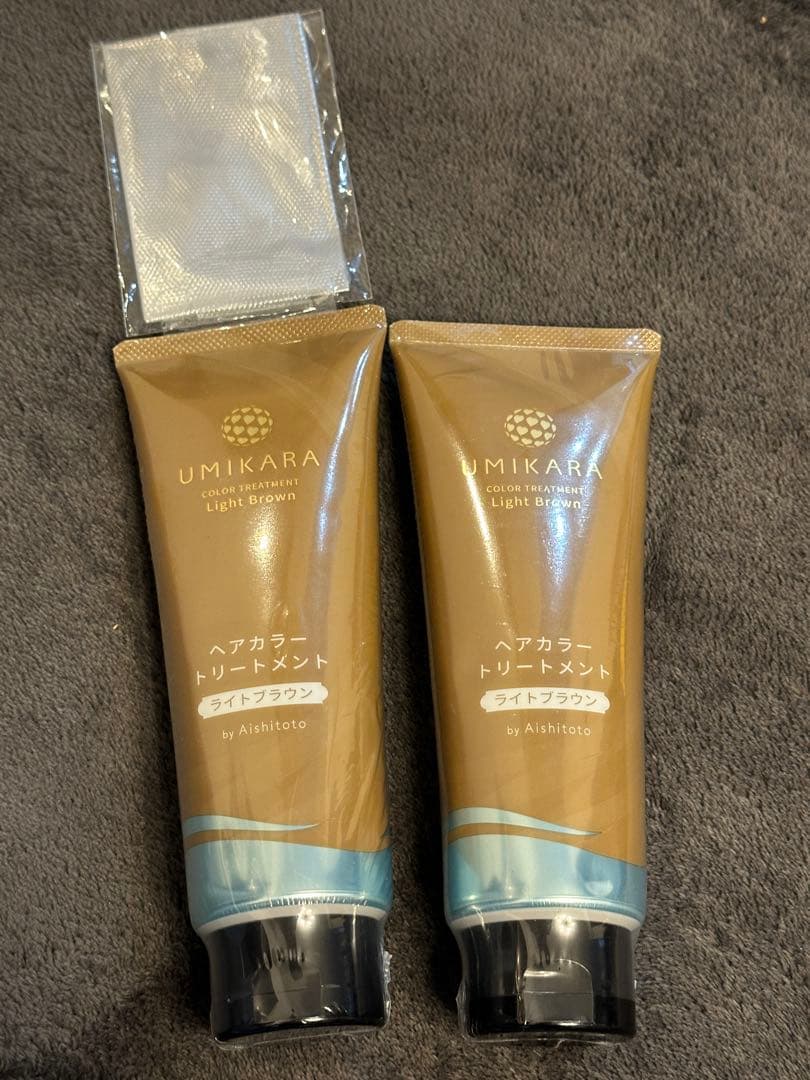 愛しとーと UMIKARA ヘアカラートリートメント ライトブラウン 2本セット