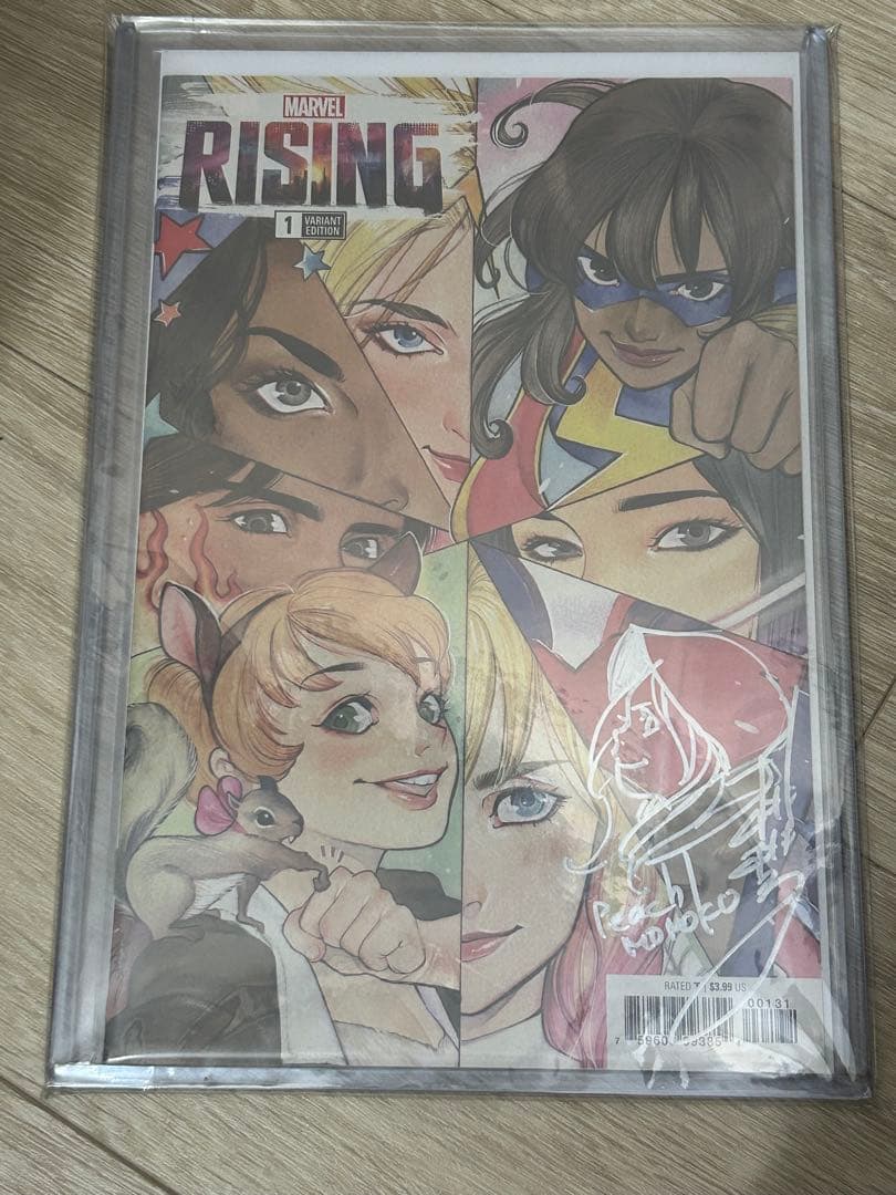 Marvel RISING アメコミリーフ　桃桃子先生直筆サイン、リマーク入り