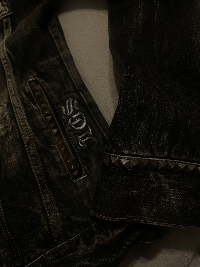 00s archiveVkei LUGASTdenimjacket鬼髭スタッズ