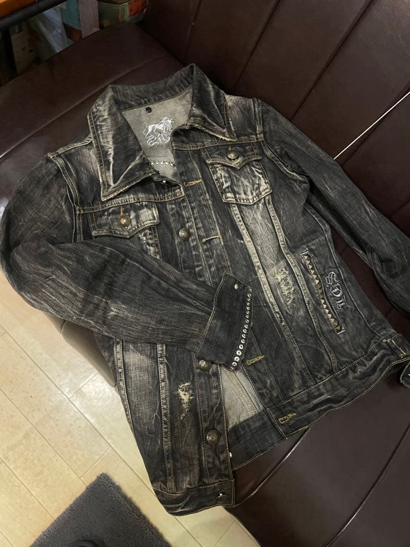 00s archiveVkei LUGASTdenimjacket鬼髭スタッズ