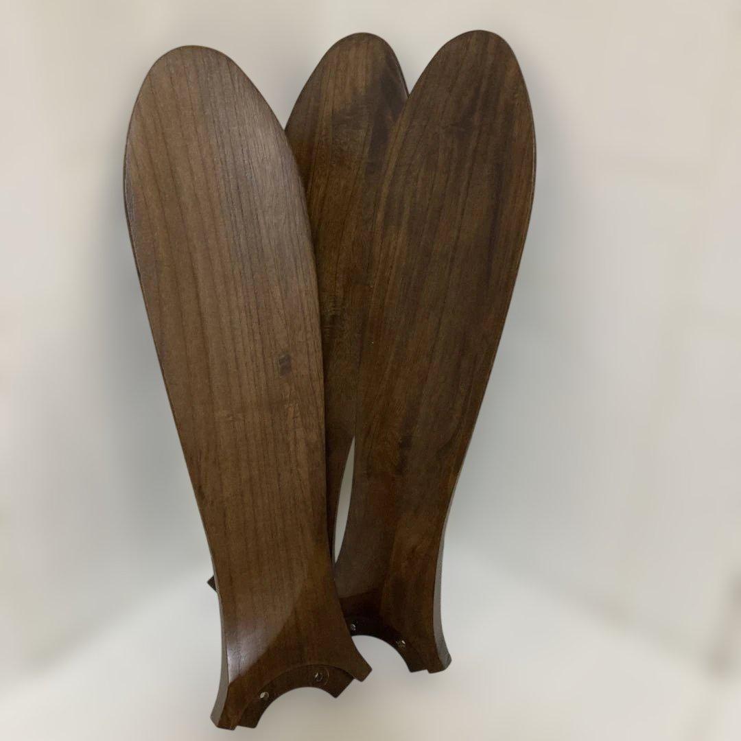 シーリングファン 木製羽根 LEDライト付き