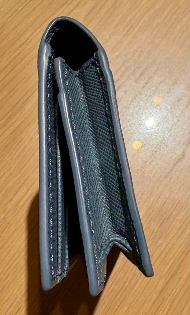 【美品】MONTBLANC モンブラン 名刺入れ レザー デニムブルー 本体のみ