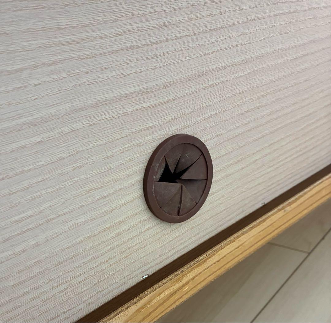 ウォールナット　木製テレビ台 引き出し付き