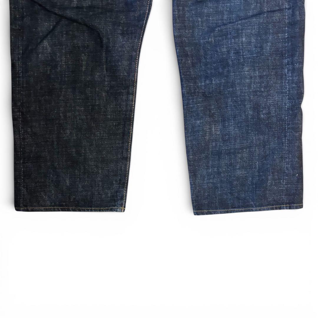 戸*妹様 EVISU エビス 大黒 レザー ブラック ビックカモメ 赤耳 W36