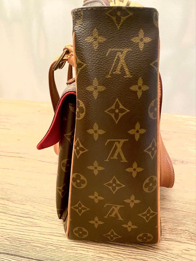 Louis Vuitton ブラウンレザートートバッグ