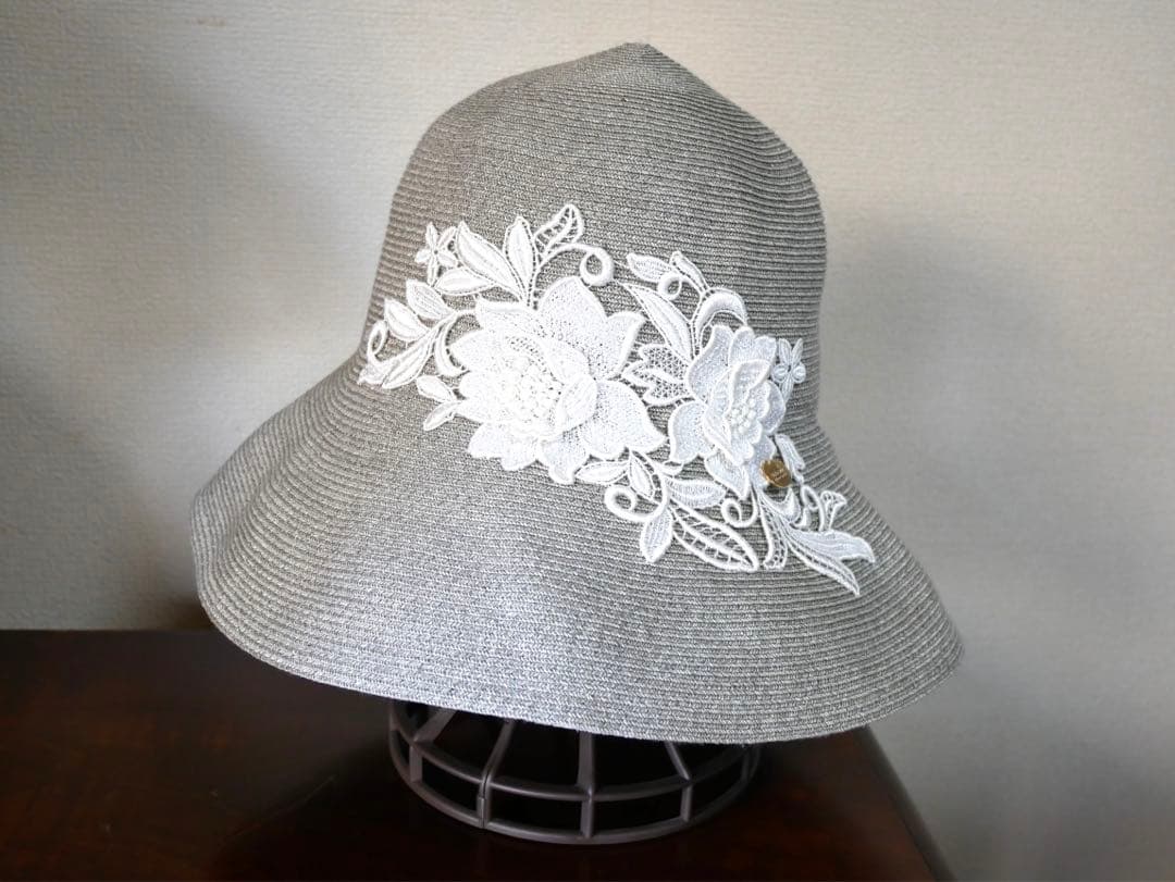 Athena New York アシーナニューヨークフラワー刺繍ハット帽子