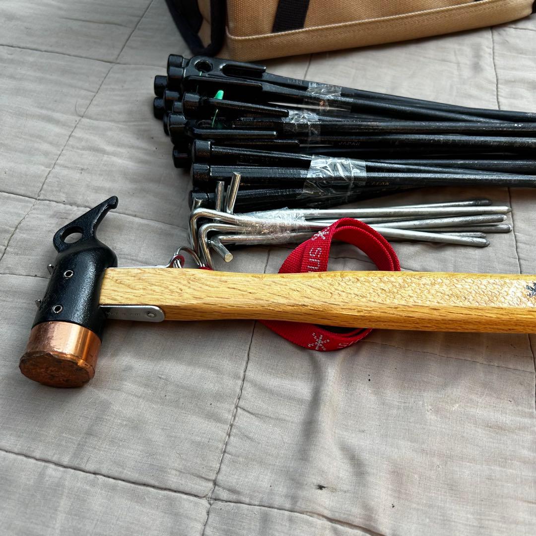 スノーピーク マルチコンテナ ペグ30 ペグハンマー ロープなど まとめて