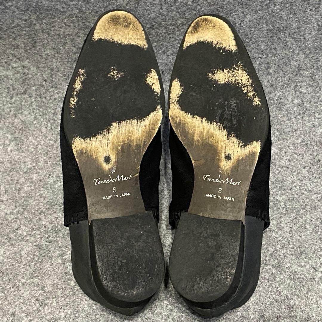 TORNADO MART コーティング加工 レザー ヒール シューズ ミュール
