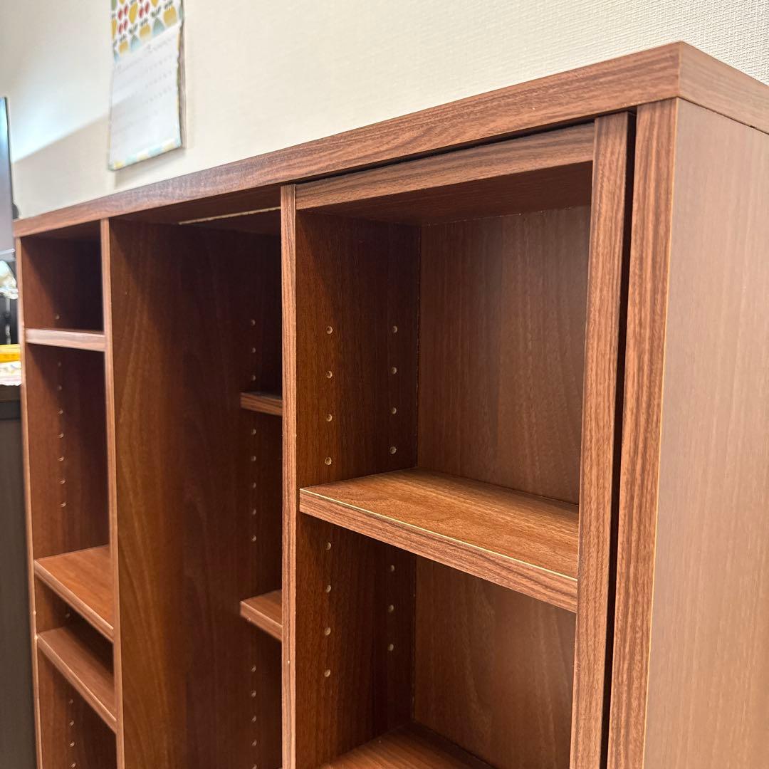 子*ず様 本棚　可動棚　ウォルナット　アイリスオーヤマ