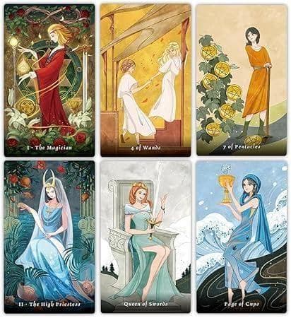 【正規品タロットカード】物語の絵本のようなデッキ✨オーラタロット／ポータブル版