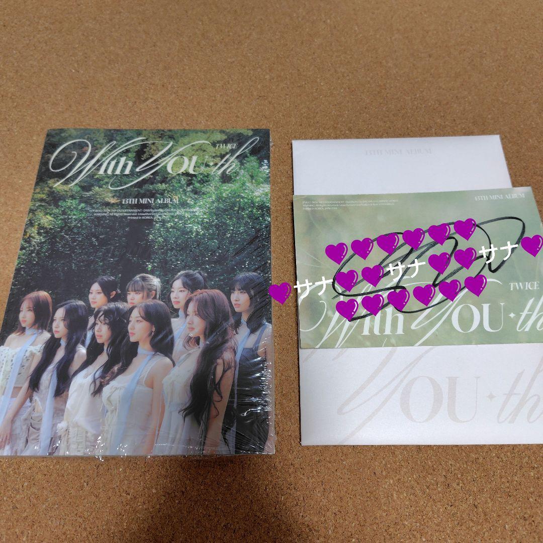 TWICE　サナ　直筆サイン　ポストカード　TWICESHOP　アルバム