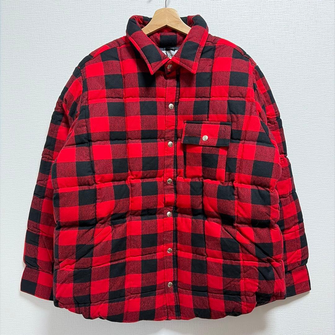 ボーイズマーケット別注クレセントダウンバッファローチェック未使用品　XXL