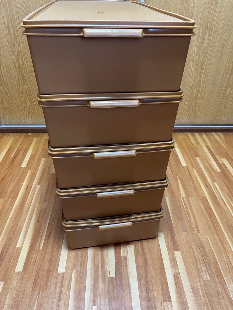 5個セット Tupperware タッパーウエア　ロングスーパーケース