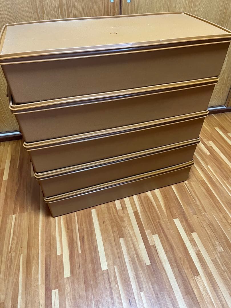 5個セット Tupperware タッパーウエア　ロングスーパーケース