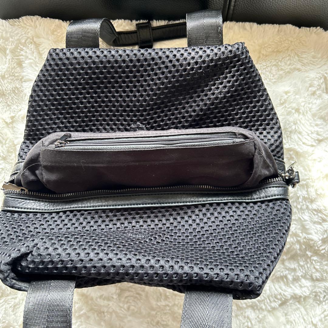 nouerメッシュ素材 ブラック トートバッグ