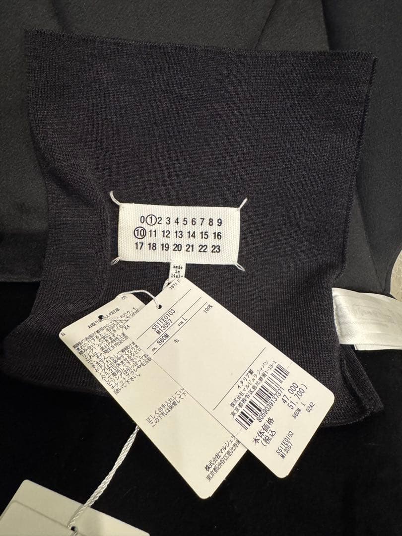 新品 L マルジェラ 24aw スヌード ネックウォーマー