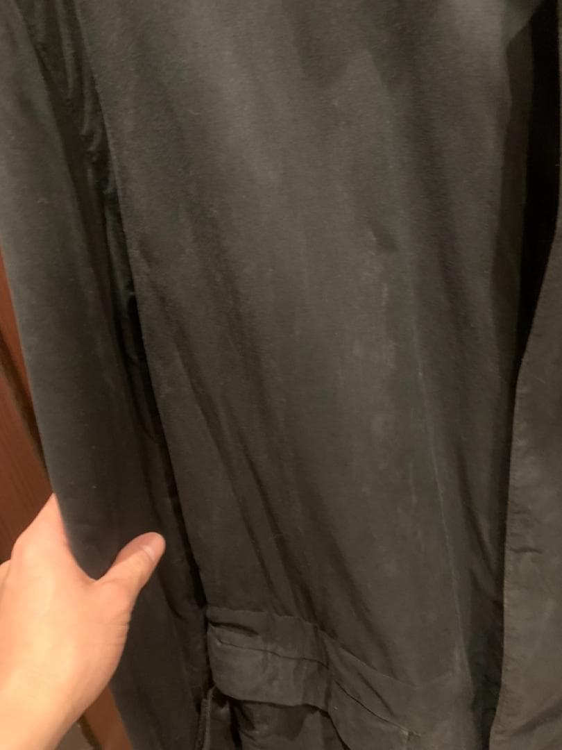 【汚れ&ベタつきあり】PRADA コート ダークグレー S