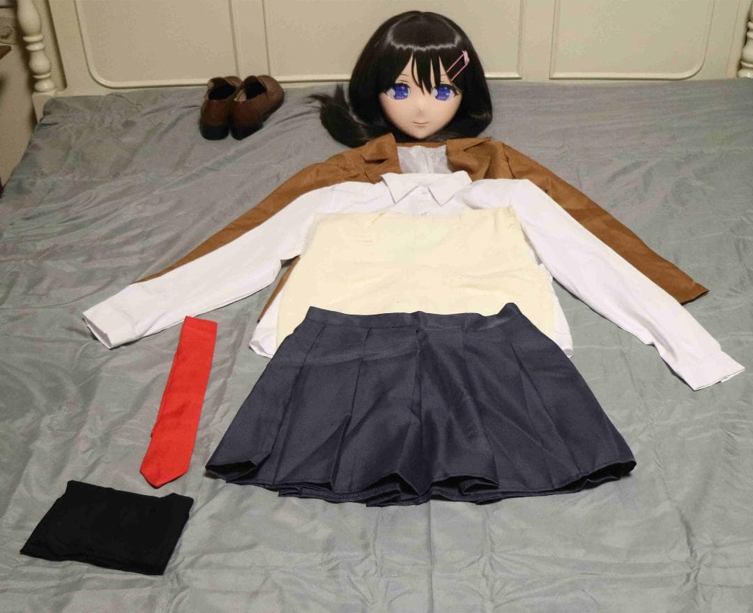 全頭面　鍵　衣装つき 　桜島麻衣　マスク　コスプレ　 着ぐるみ 　コスチューム