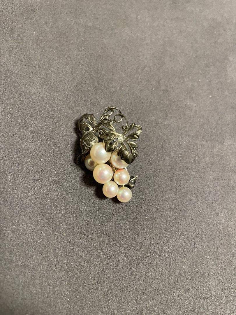 ミキモト　MIKIMOTO ぶどう　ブローチ　925【未使用】
