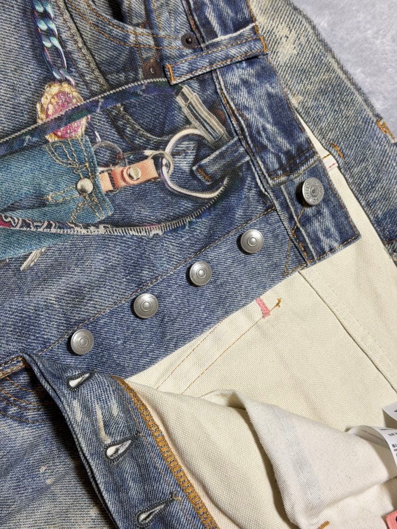 Acne Studios 1981M トロンプルイユ キーチェーンデニム